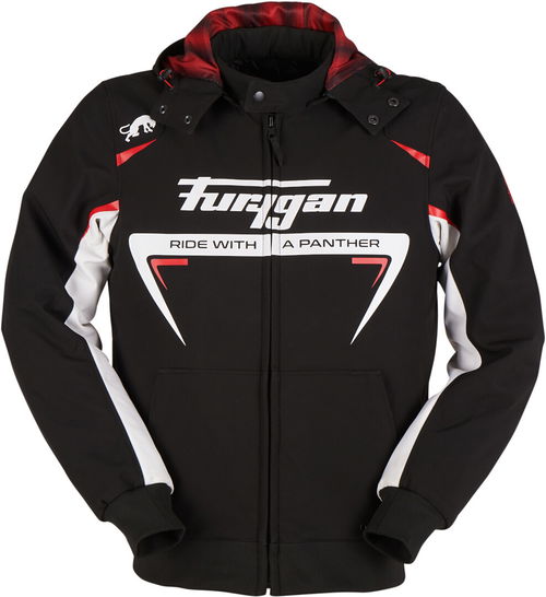 Furygan Sektor Roadster Jacket Black White Red Mens - L