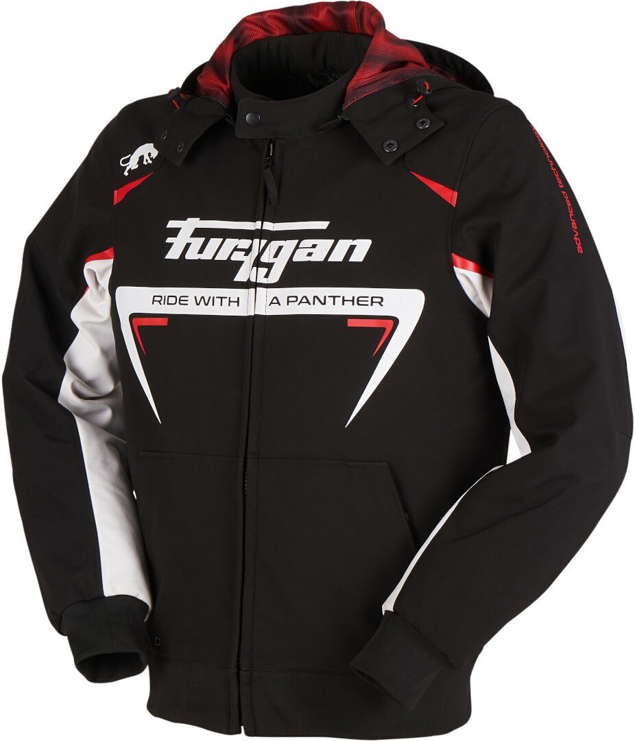 Furygan Sektor Roadster Jacket Black White Red Mens - L