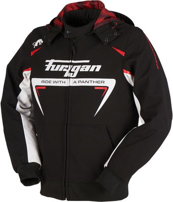 Furygan Sektor Roadster Jacket Black White Red Mens - L