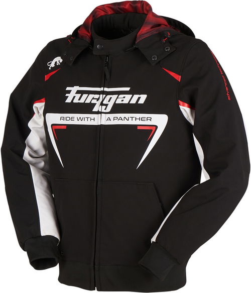 Furygan Sektor Roadster Jacket Black White Red Mens - L