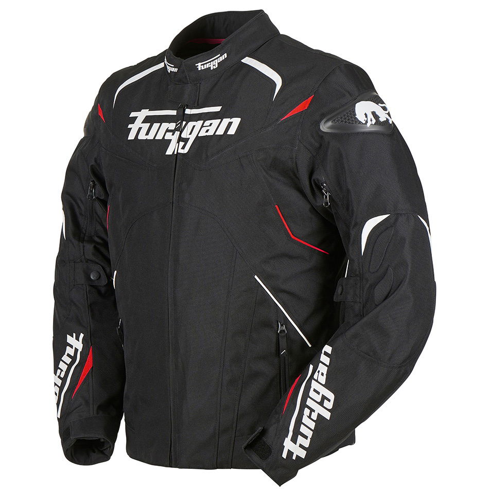 Furygan Narval Jacket Black White Red No Size