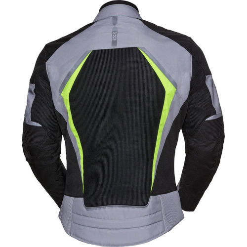IXS Ashton-Air Jacket Black Grey Yellow Mens - XL