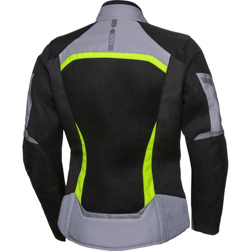 IXS Andorra-Air Jacket Black Grey Yellow Ladies - S
