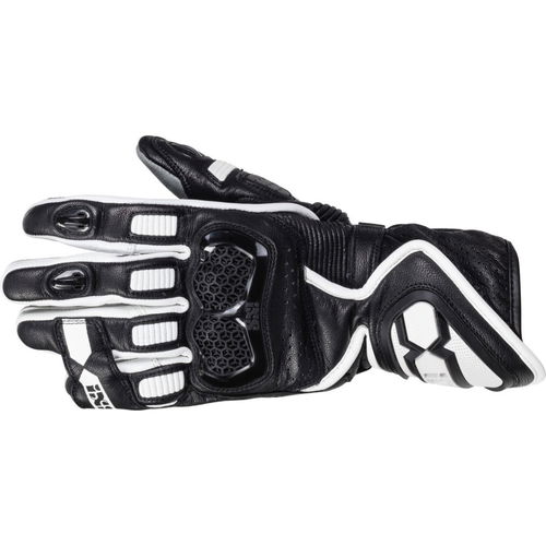 IXS RS-200 2 Gloves Black White Mens - M