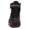 Alpinestars Stella Faster 2 Ladies Waterproof Black Fuchsia Motorcycle Shoes Front                                                                                                                                                                             