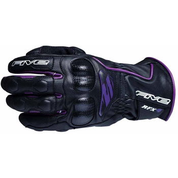 Five RFX4 Womens Adult Gloves Black Purple Ladies - M
