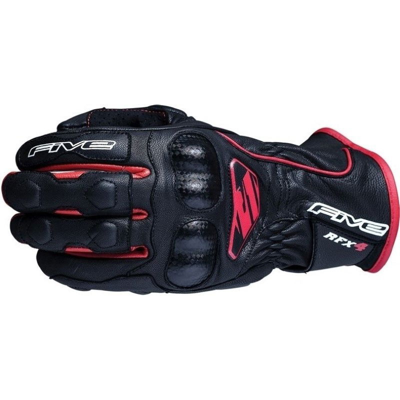 Five RFX4 Replica Adult Gloves Black Red Mens - XS