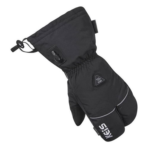 Keis G301 Heated 3-Finger Gloves Black Mens - S
