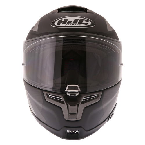 HJC Rpha 70 Pinot Black Grey Full Face Motorcycle Helmet Front                                                                                                                                                                                                 