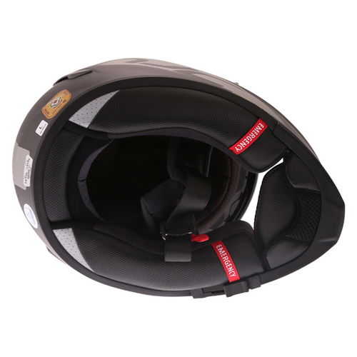 HJC Rpha 70 Pinot Black Grey Full Face Motorcycle Helmet Inside                                                                                                                                                                                                