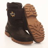 Vass Fleece Lined Boots Velcro Stra Black Green Mens - 8