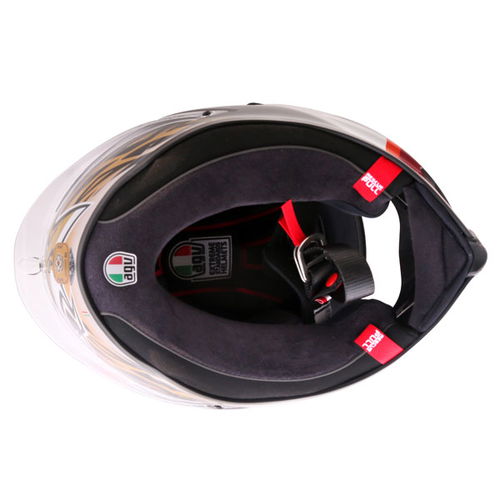 AGV Corsa-R Sic58 Full Face Motorcycle Helmet Inside                                                                                                                                                                                                           