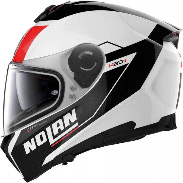 Nolan N80-8 Mandrake Helmet Metal White Black Red 049 2XS (54 cm)