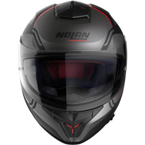 Nolan N80-8 Astute Helmet Flat Grey Red 024 2XS (54 cm)