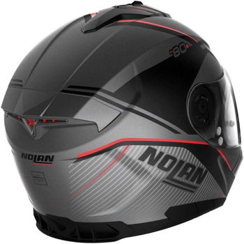 Nolan N80-8 Astute Helmet Flat Grey Red 024 2XS (54 cm)