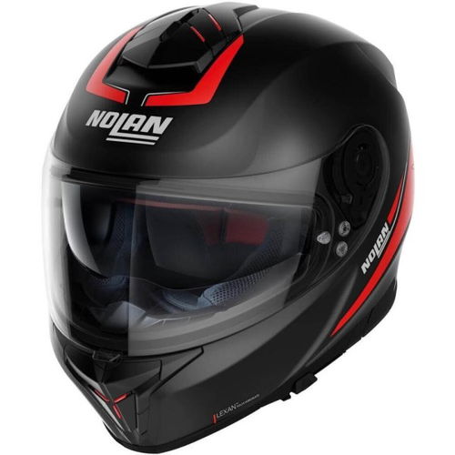 Nolan N80-8 Staple Helmet Flat Black Red 054