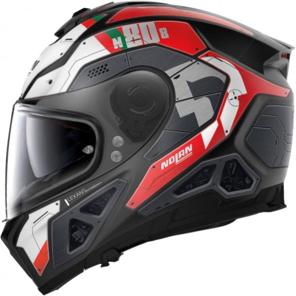Nolan N80-8 Starscream Helmet Flat Black White Red 035 2XS (54 cm)