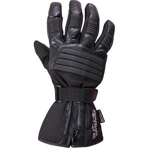 Richa 9904 Mens Black  Motorcycle Gloves Back                                                                                                                                                                                                                  