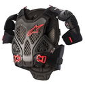 A-6 Chest Protector Black Anthracite Red