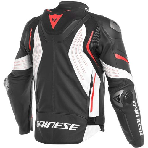 Dainese Super Speed 3 Jacket Black White Fluo Red Mens - 46