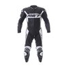 RST Tractech Evo R 2054 CE Black White Leather Motorcycle Suit Front                                                                                                                                                                                           