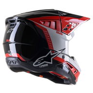 S-M5 Beam Helmet Black Grey Red