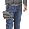 Kappa 1ltr Grey Motorcycle Leg Bag In Use                                                                                                                                                                                                                      