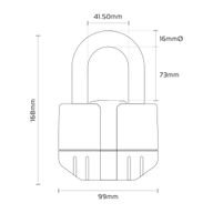 Boss Alarm Chain Lock -12mm x 2m