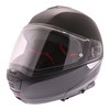 Nolan N100-5 Classic N-Com 010 Flat Black Flip Front Motorcycle Helmet Front left                                                                                                                                                                              