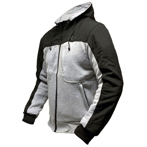 BKS Edge Hoody Black Silver Mens - S