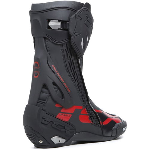 TCX RT-Race Boots Black Grey Red Mens - 8 - EU 42