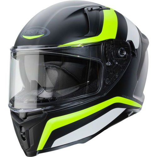 Caberg Avalon Blast Helmet Matt Black White Yellow Fluo S (55-56 cm)