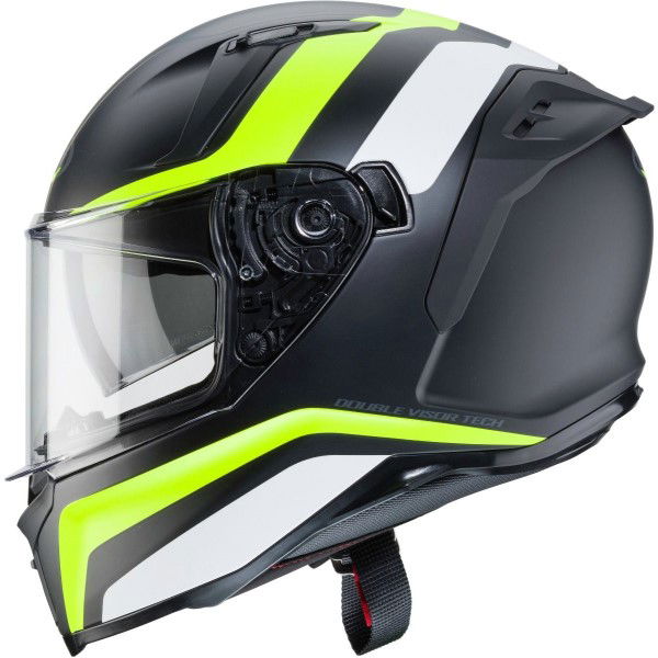Caberg Avalon Blast Helmet Matt Black White Yellow Fluo S (55-56 cm)