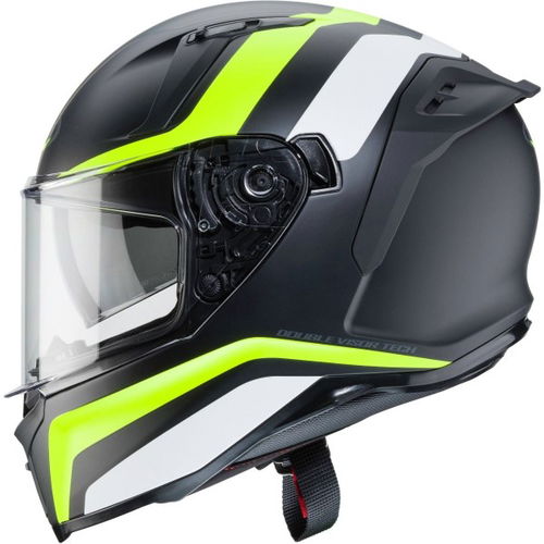 Caberg Avalon Blast Helmet Matt Black White Yellow Fluo S (55-56 cm)