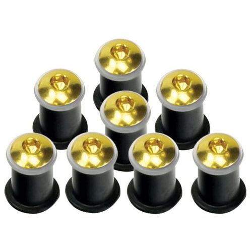 Bike It Screen Fairing Bolts - Gold