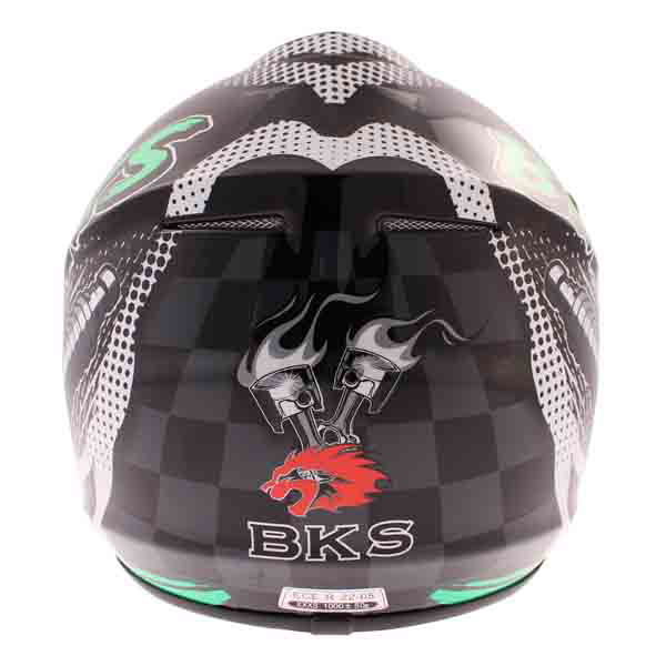 BKS 303 Piston Kids MX Helmet Green Kids - 2XS (52 cm)