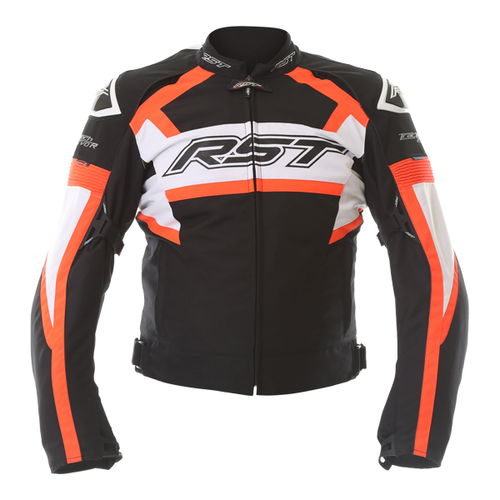 RST Tractech Evo R 2048 CE Jacket Black Flo Red Mens - M - 42