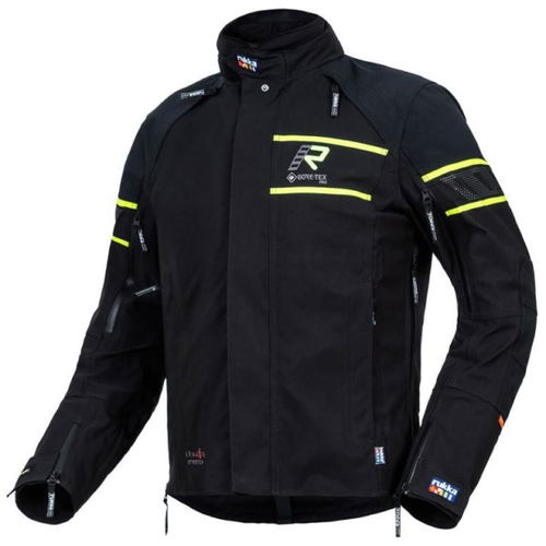 Rukka Nivala 2 Jacket Black Yellow Mens - 36