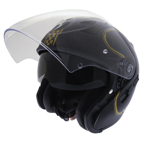 Scorpion Exo 220 Bixby Helmet Black Gold S (55-56 cm)