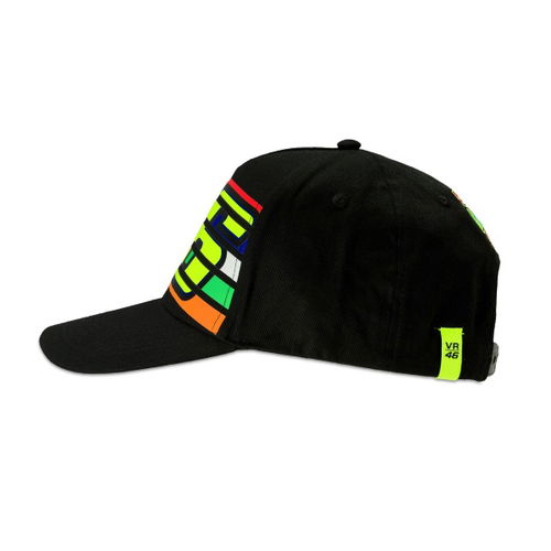 VR46 Stripes Cap Left Side                                                                                                                                                                                                                                     