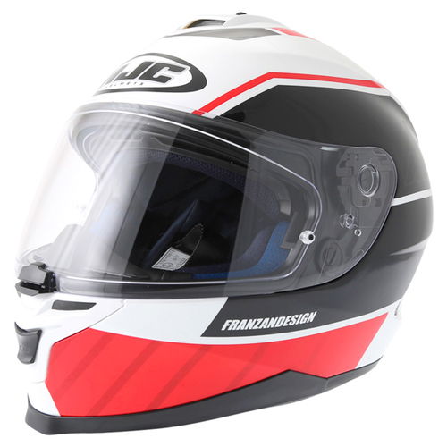 HJC IS-17 Tridents Helmet Red White Black S (55-56 cm)