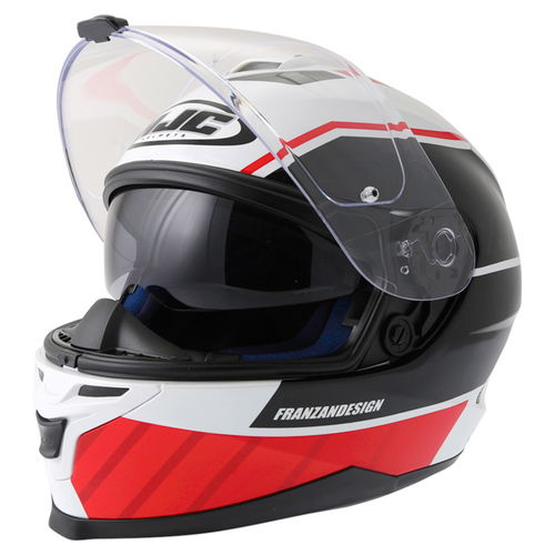 HJC IS-17 Tridents Helmet Red White Black S (55-56 cm)