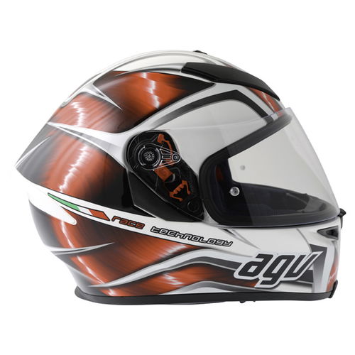 AGV K5 Hurricane Helmet White Red Black XL (61-62 cm)