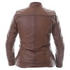 BKS Brandy Ladies Brown Leather Motorcycle Jacket Back                                                                                                                                                                                                         