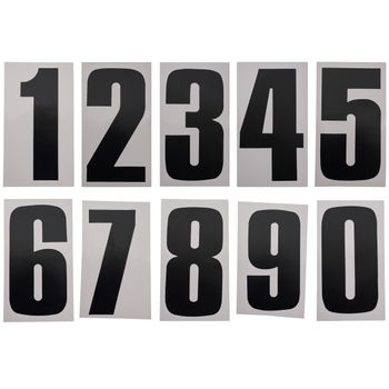 Bike It Black 6in Race Number 6