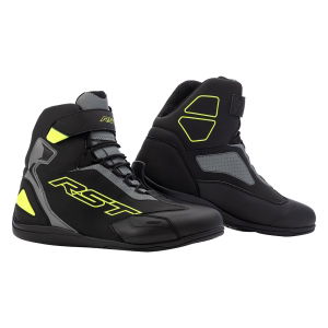 RST Sabre Moto Shoe CE Boots Black Grey Fluo Yellow