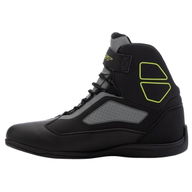 Sabre Moto Shoe CE Boots Black Grey Fluo Yellow