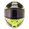 Givi X21 Challenger Black Yellow Flip Front Motorcycle Helmet Front                                                                                                                                                                                            