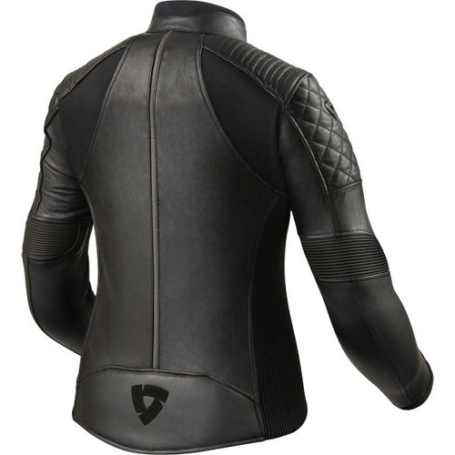Revit Luna Ladies Black Textile Motorcycle Jacket Back                                                                                                                                                                                                         