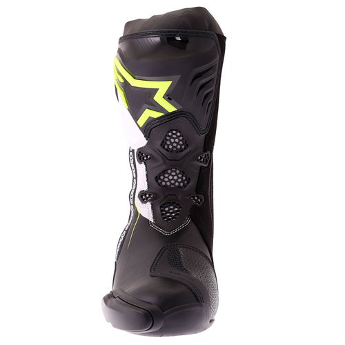 Alpinestars Supertech R Boots Black Yellow Fluo White Mens - 6.5 - EU 40